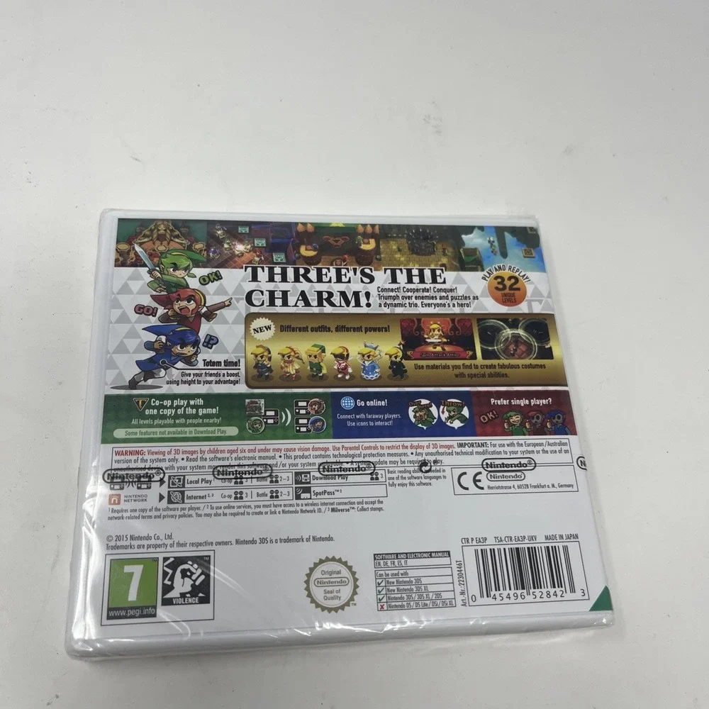 Legend Of Zelda Tri Force Heroes (Nintendo3DS, 2015,) New Sealed PAL REGION